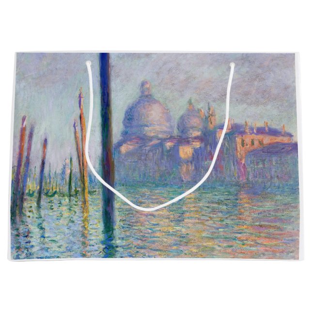 Sacola Para Presentes Grande Claude Monet - Grande Canal, Veneza (Frente)
