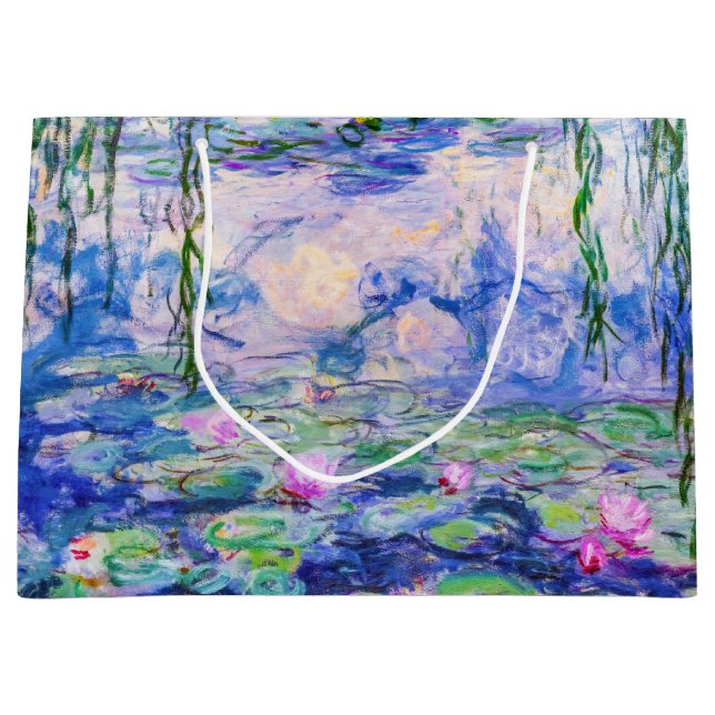 Sacola Para Presentes Grande Claude Monet - Lírios/Ninfas 1919 (Frente)