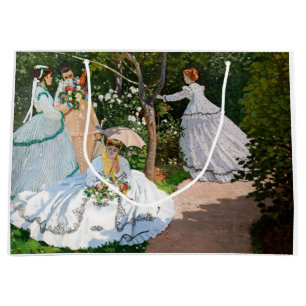 Sacola Para Presentes Grande Claude Monet - Mulheres no Jardim