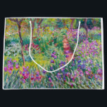 Sacola Para Presentes Grande Claude Monet - O Jardim Íris de Giverny<br><div class="desc">Jardim Íris em Giverny / Jardim do Artista em Giverny - Claude Monet,  1899-1900</div>