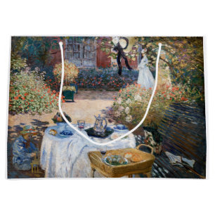 Sacola Para Presentes Grande Claude Monet - O Luncheon, painel decorativo