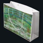 Sacola Para Presentes Grande Claude Monet, Ponte Japonesa. Impressionismo<br><div class="desc">Saco de presente "Ponte Japonesa" de Claude Monet.</div>