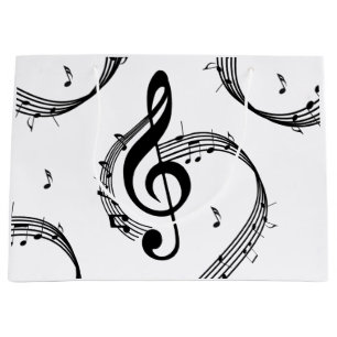 Sacola Para Presentes Grande Climactic G Clef