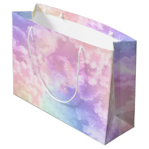 Sacola Para Presentes Grande Cloud Nine Birthday Gift Bag - Grande Pastel Sky W