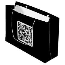 Código QR moderno editável | Preto Branco ou qualq