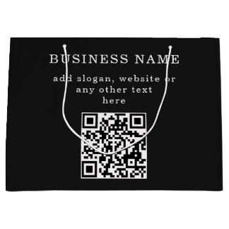 Sacola Para Presentes Grande Código QR promocional de negócios