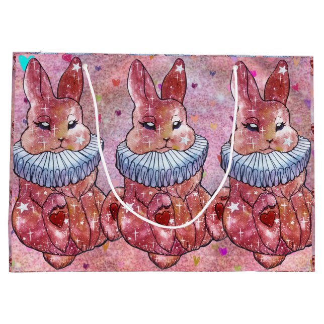 Sacola Para Presentes Grande Coelho chamado Ladybug (Verso)