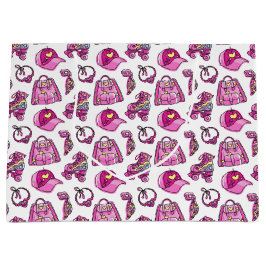 Sacola Para Presentes Grande Coisas Legal de Meninas Rosa-Bonitas