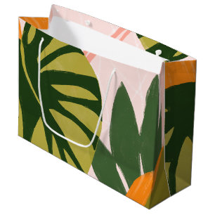 Sacola Para Presentes Grande Colagem da Selva I