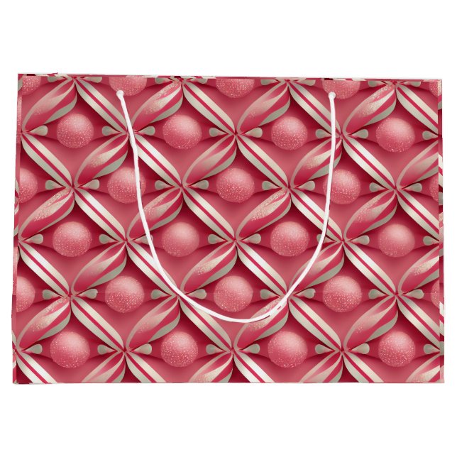 Sacola Para Presentes Grande Coleção de Palangres Adormecidos, Bolachas Rosa E  (Verso)