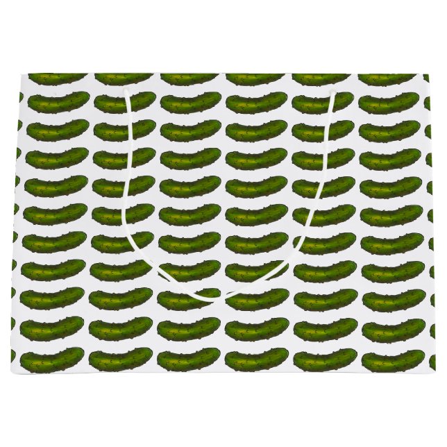 Sacola Para Presentes Grande Colírio Verde cochonilha picle Sour Deli (Frente)