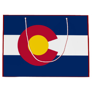 Sacola Para Presentes Grande Colorado: A Bandeira do Estado Centenário dos EUA