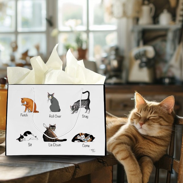 Sacola Para Presentes Grande Comandos Cat (Criador carregado)