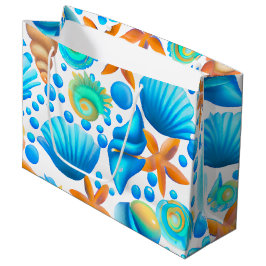 Sacola Para Presentes Grande Conchas de concha e estéreis