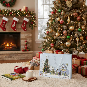 Sacola Para Presentes Grande Concurso da Árvore de Natal de Whoville