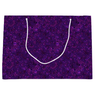Sacola Para Presentes Grande Confetti roxo