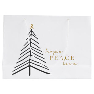 Sacola Para Presentes Grande Consciência do cancer. Sacos de presentes de Natal