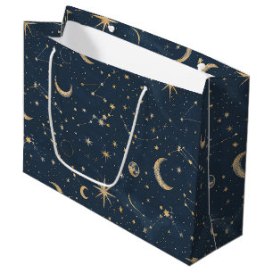 Sacola Para Presentes Grande Constelação Celestial - Noite Estelar (1)