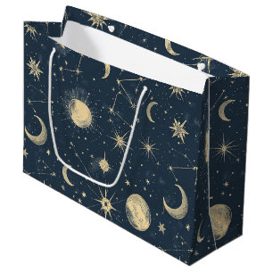 Sacola Para Presentes Grande Constelação Celestial - Noite Estelar (3)