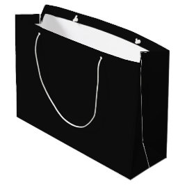 Sacola Para Presentes Grande Cor Preto Onyx Profissional | Clássico Elegante 