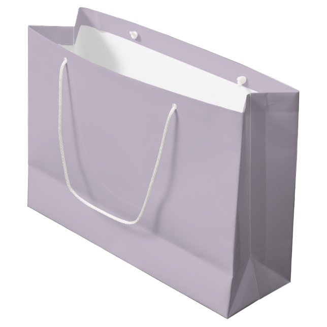 Sacola Para Presentes Grande Cor Sólida Da Wisteria Leve (Frente inclinada)