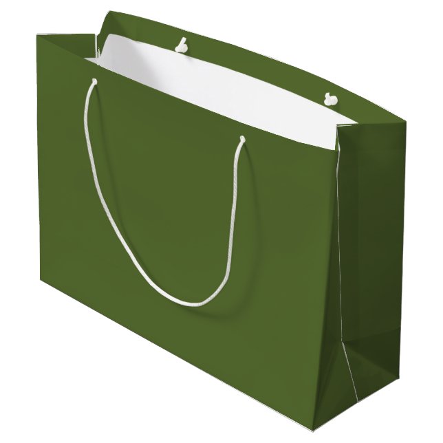 Sacola Para Presentes Grande cor verde-azul-escuro (Verso inclinado)