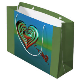 Sacola Para Presentes Grande Corações Alto do Céu