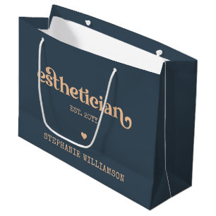 Sacola Para Presentes Grande Cosmetólogo esteticista personalizado Beauticista