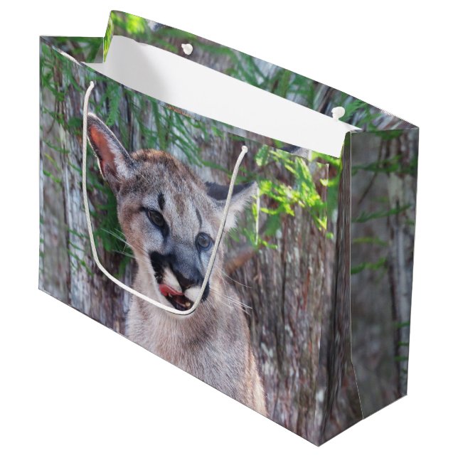 Sacola Para Presentes Grande Cougar Cub Large Gift Bag (Frente inclinada)