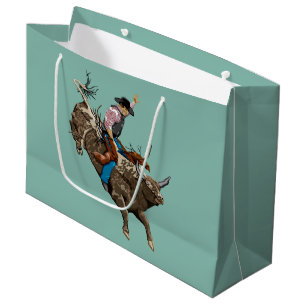 Sacola Para Presentes Grande Cowboy