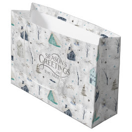 Sacola Para Presentes Grande Cozy Home Teal ID985