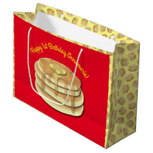 Sacola Para Presentes Grande Crianças Cuecas Flapjack de Festa de aniversário