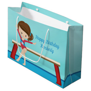 Sacola Para Presentes Grande Crianças Personalizadas Bonitas Gymnastics Meninas