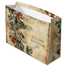 Crie o seu pergaminho de Vintage Holly