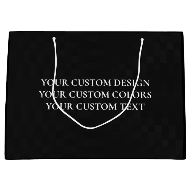 Sacola Para Presentes Grande Crie o seu Personalizado (Frente)