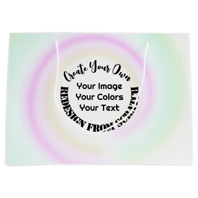 Sacola Para Presentes Grande Crie o seu próprio personalizado (Frente)