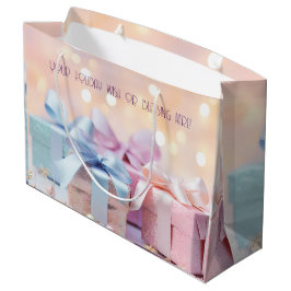 Sacola Para Presentes Grande Crie o seu próprio Rainbow Natal presente