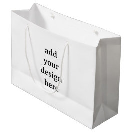 Sacola Para Presentes Grande Crie seu próprio simples personalizado 12,5”x4”x9”