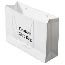 Sacola Para Presentes Grande Crie seu próprio simples personalizado 12,5”x4”x9”