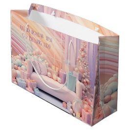 Sacola Para Presentes Grande Crie Seu Próprio Sofá e Presentes de Natal em Core