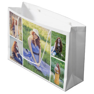 Sacola Para Presentes Grande Crie sua própria colagem de fotos