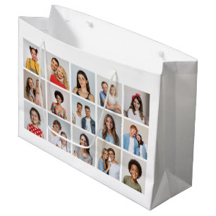 Sacola Para Presentes Grande Crie Sua Própria Colagem De Fotos 15