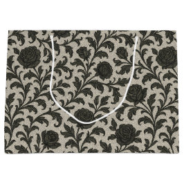 Sacola Para Presentes Grande Crimson Nocturne Bloom Victorian