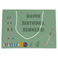 Croquet Set, Jade Green, Personalizado