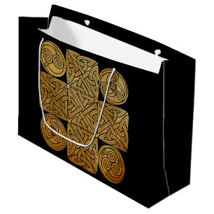 Sacola Para Presentes Grande Cruz Céltica de Knotwork
