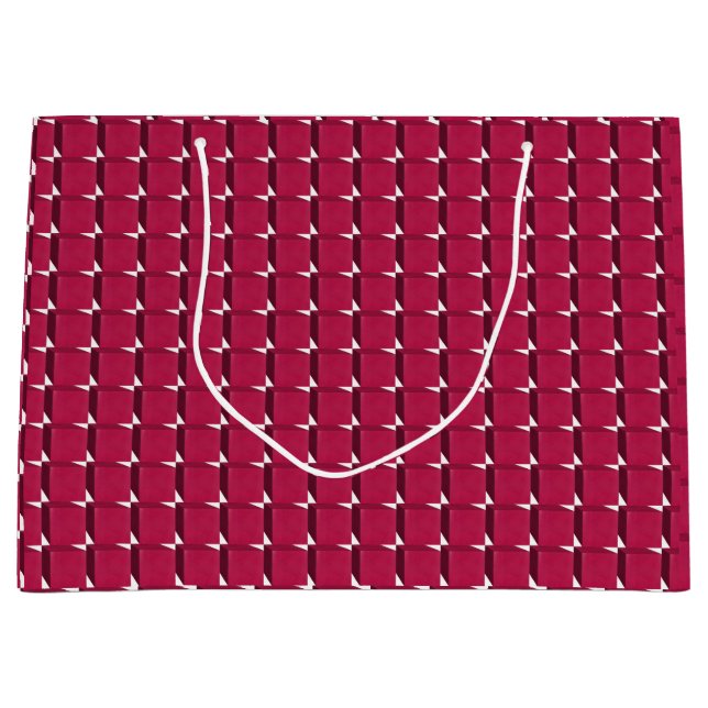 Sacola Para Presentes Grande Cubes de amora (Frente)