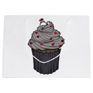 Sacola Para Presentes Grande Cupcake de proposta doce