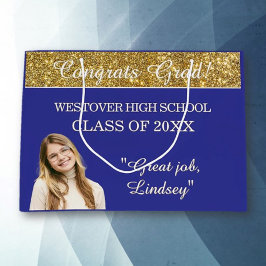 Sacola Para Presentes Grande Custom Glitz! Personalized Graduation 