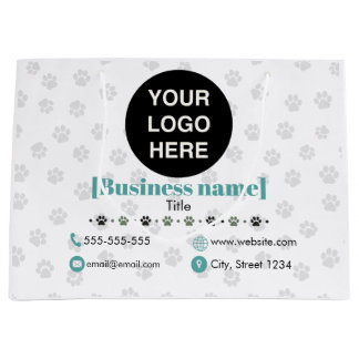 Sacola Para Presentes Grande Custom Professional Paper Bag For Pet Business