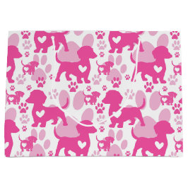 Sacola Para Presentes Grande Dachshund Love Dog Gift Bag